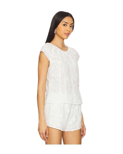 Amanda Uprichard White Norina Top