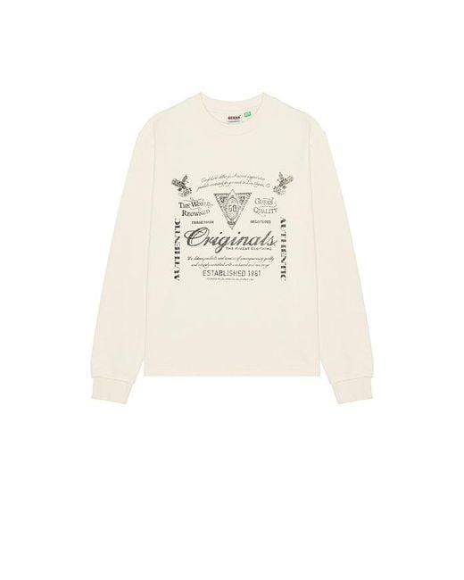 Guess Natural Lightweight Crewneck Sweatshirt for men