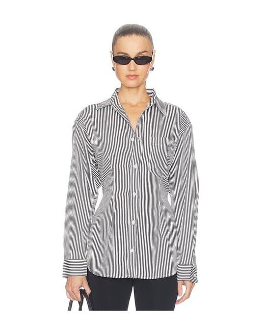 Agolde Gray Cinch Shirt