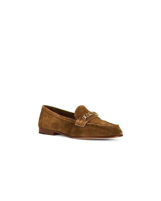 Veronica Beard White Penny Chain Loafer