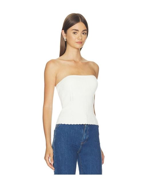 PAIGE Blue Valentina Top