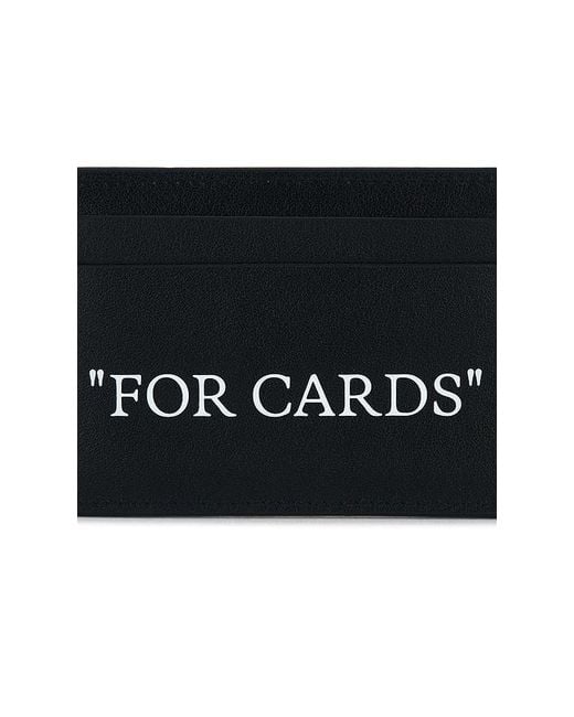 Off-White c/o Virgil Abloh Black Quote Card Case for men