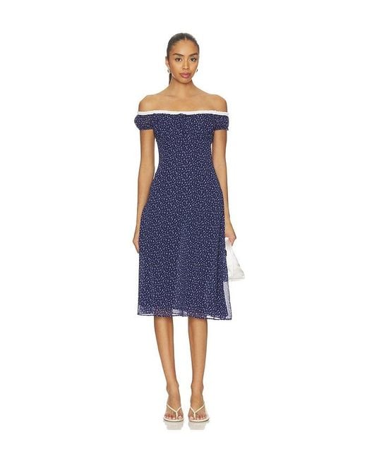 GUIZIO Blue Rocello Dress