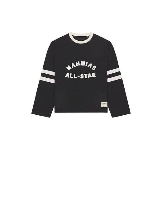 NAHMIAS Black All Star Varsity Long Sleeve for men