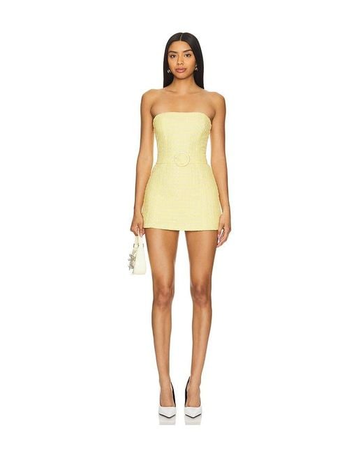 Amanda Uprichard Yellow X Revolve Fae Romper