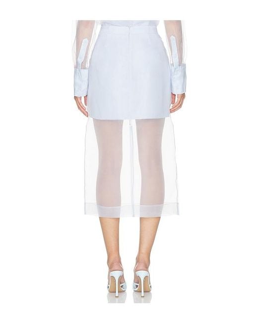 Jonathan Simkhai White Dana Midi Skirt