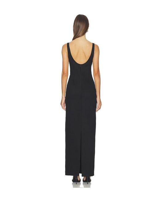 Jonathan Simkhai Black Cabot Sculpted Scuba Maxi Dress