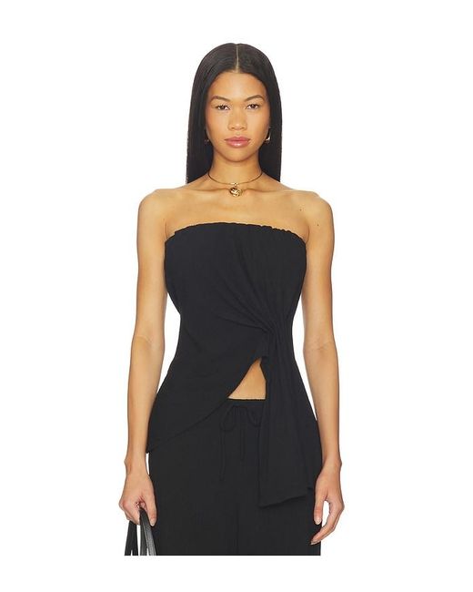 SOVERE Black Aine Top