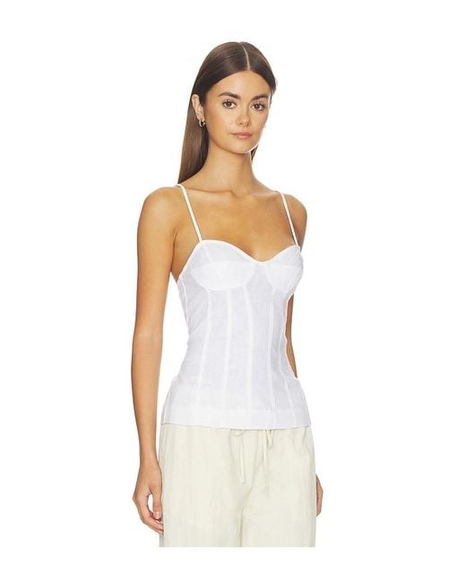 Lovers + Friends White Haven Linen Top