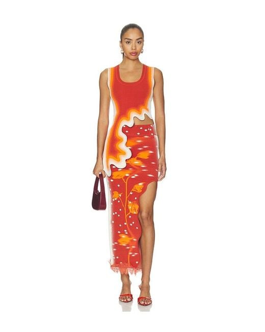 Ph5 Red Kerry Wavy Tank Top