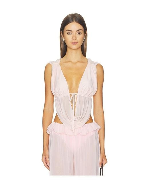 MAJORELLE Pink Brynn Top