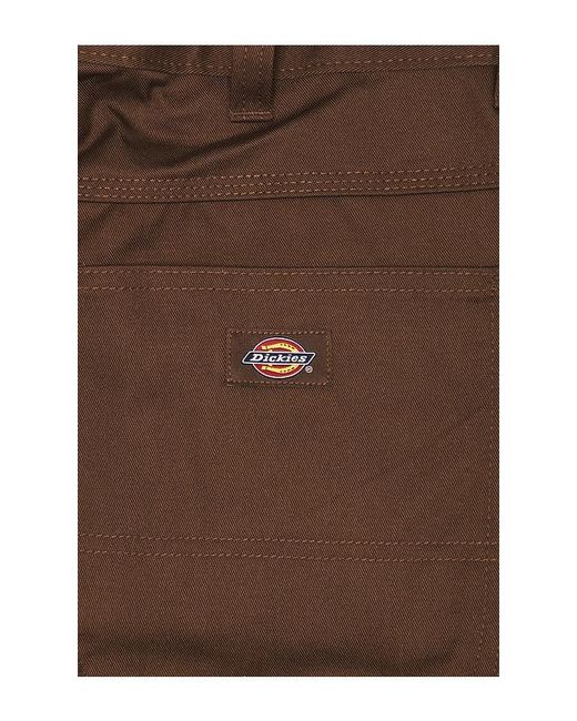 Dickies Brown Loose Straight Twill Pant for men