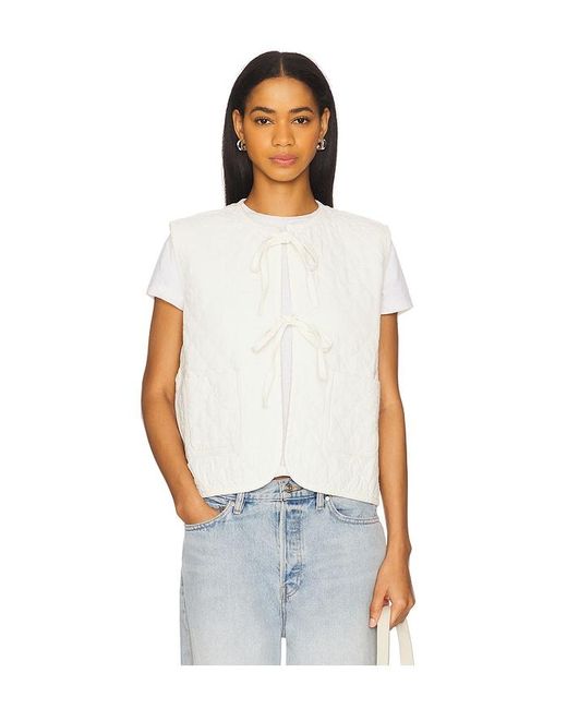 seventy + mochi White Aria Vest
