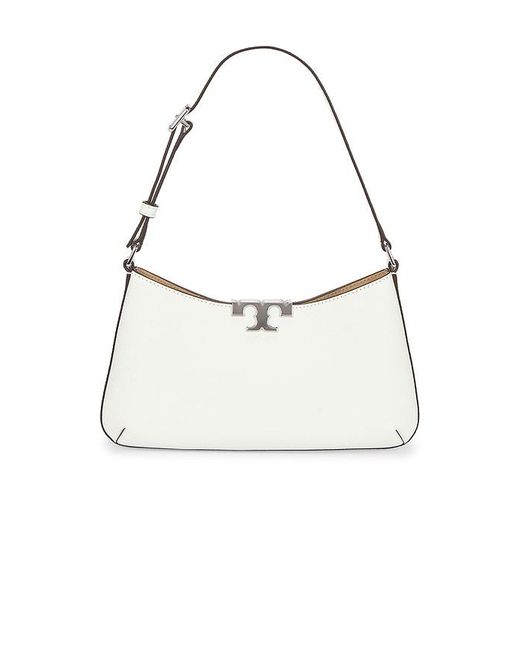 Tory Burch White Soft Slim Shoulder Bag