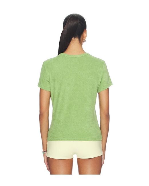 FRAME Green The Terry Baby Tee