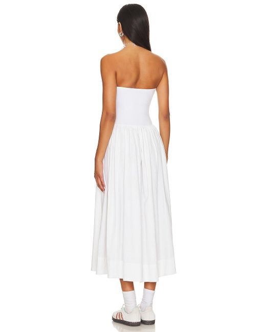 Free People Onda Tube Midi Dress in White Lyst Free People Onda Tube Midi Dress in White Lyst