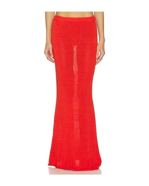SER.O.YA Red Kora Knit Skirt