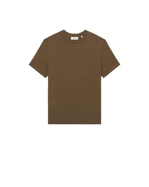 FRAME Black Short Sleeve Light Cotton Tee for men