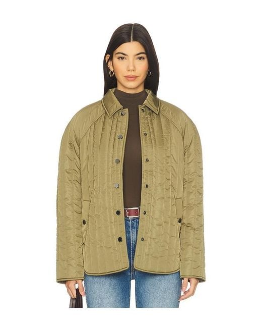 Pistola Green Sawyer Quilted Barn Jacket