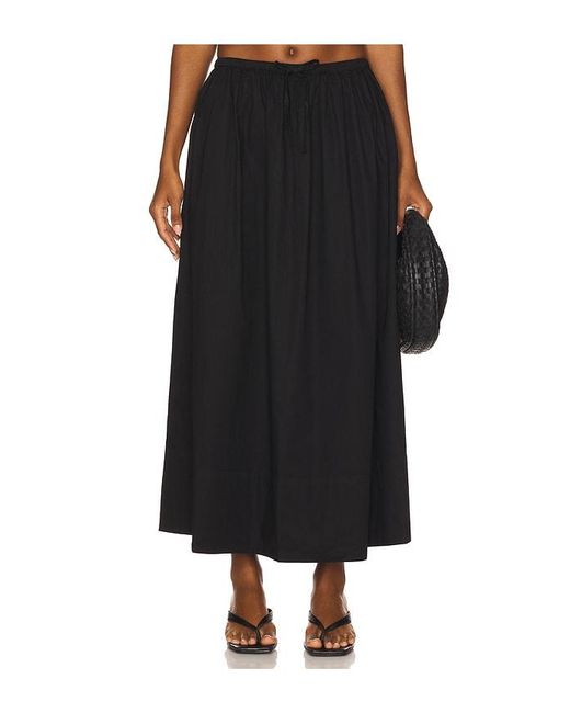 Pistola Black Noelle Poplin Maxi Skirt