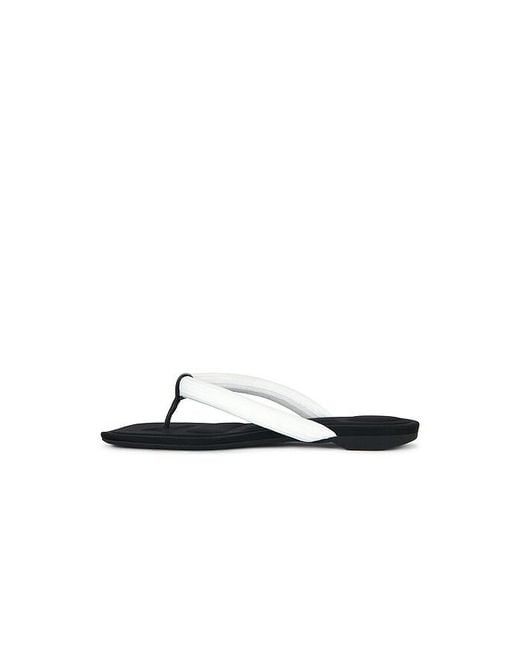 Alexander Wang White Jenna Tubular Flat Thong Sandal