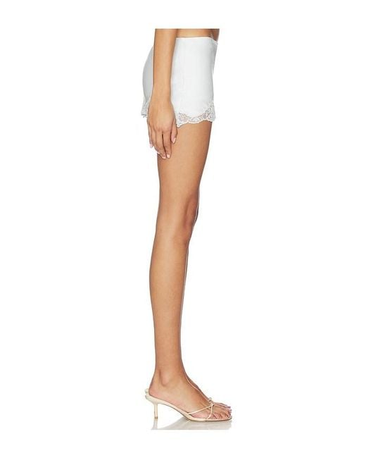 LoveShackFancy White Belve Skirt