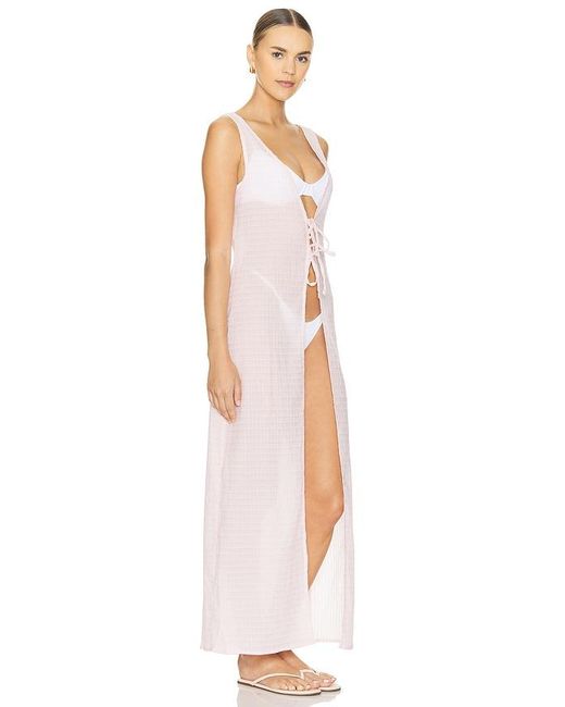 Lovers + Friends White TOP FRANKIE MAXI