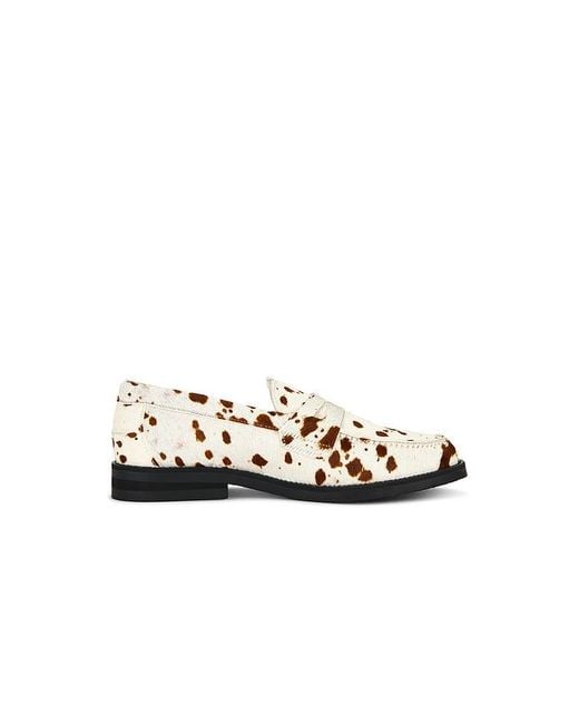 Duke & Dexter White Wilde Pony Penny Loafer for men
