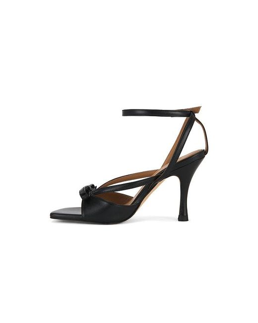 Flattered Black Margo Sandal