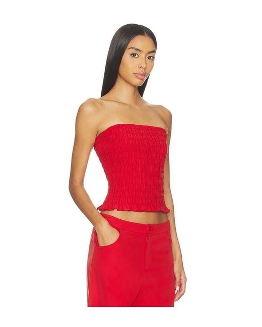 LNA Red Gigi Tube Top