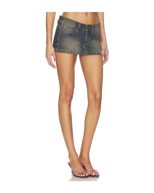 A.Brand Blue 00 Mini Skirt
