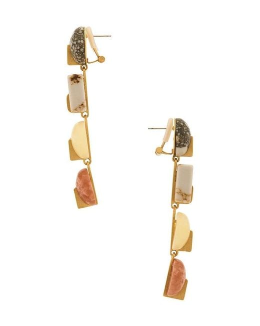 Cult Gaia White Laguna Drop Earring