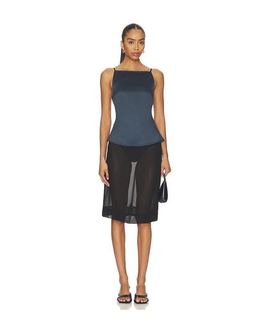 Lioness Blue Camille Backless Top