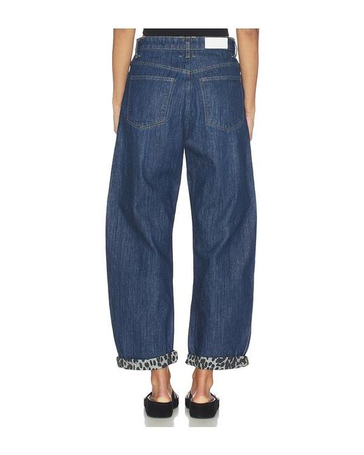 Re/done Blue The Rewind Barrel Jean
