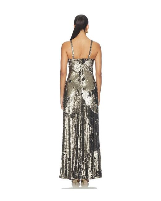 L'Agence White Sayla Bias Cut Maxi Dress