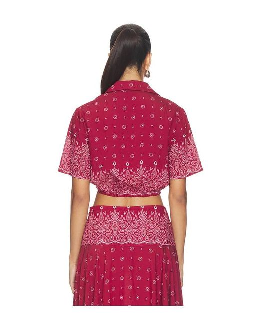 Devon Windsor Red Rosie Top