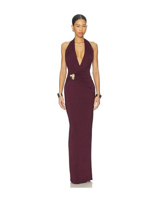 Nookie Women's Red Portia Halter Maxi Dress