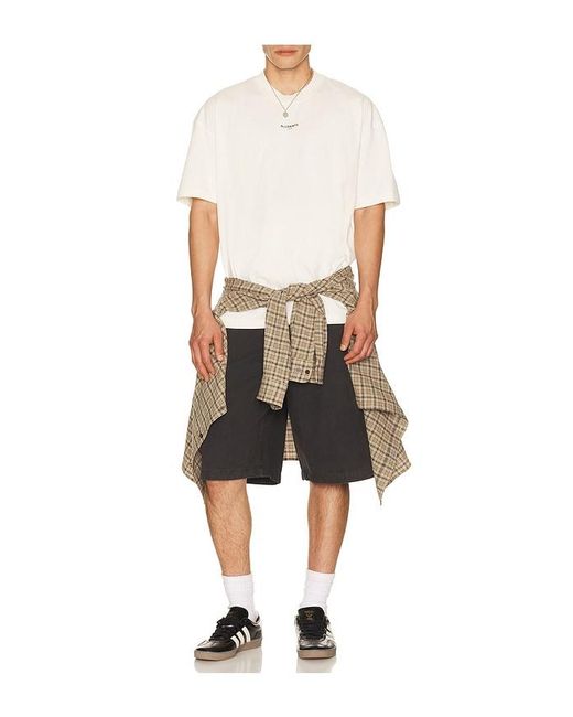 AllSaints White Mikro Crew Tee for men