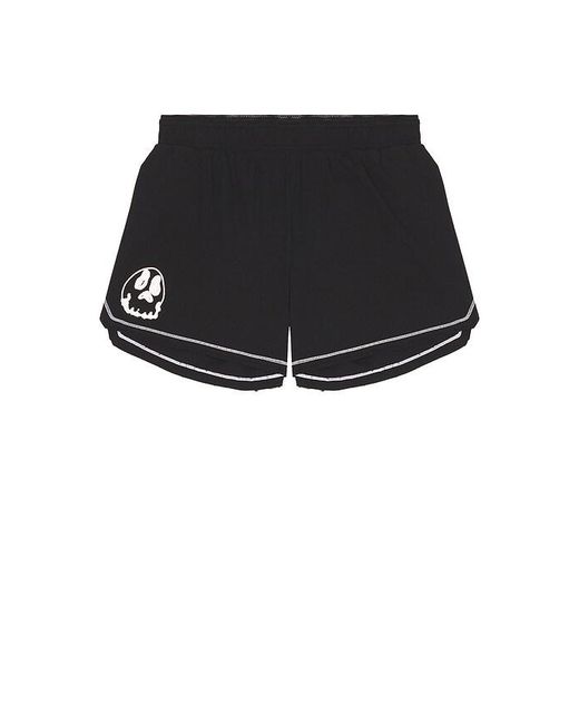 Y-3 Black Gfx Run Shorts for men