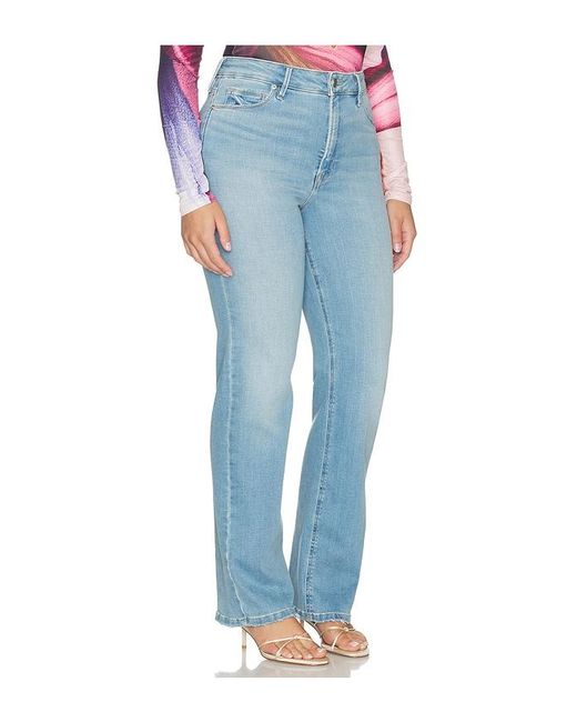 GOOD AMERICAN Blue Good True Straight Jeans