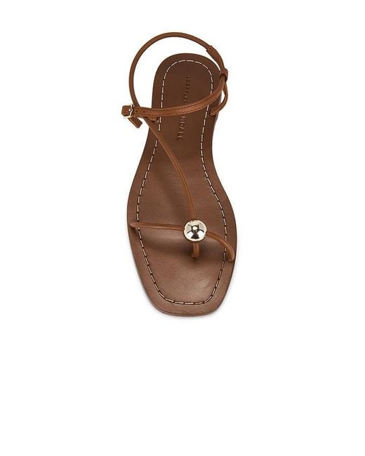 Loeffler Randall Brown Lara Strappy Flat Sandal