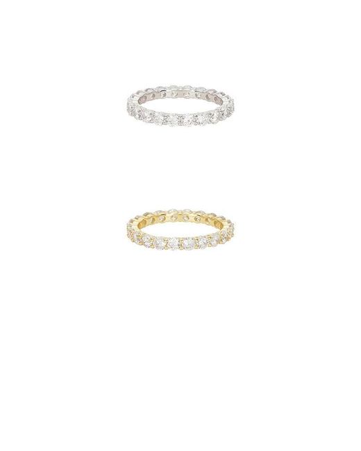 Shashi White Manchester Ring Set
