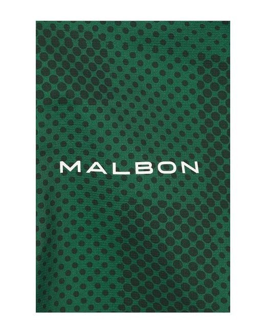 Malbon Green Performance Full Zip Rain Jacket for men