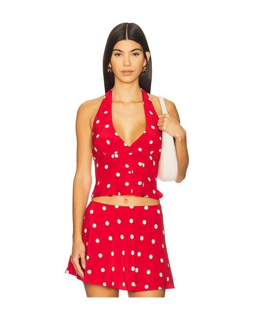 MAJORELLE Red Oberteil Deanna
