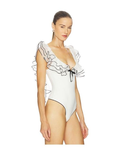 Free People White Sugar Rush Bodysuit
