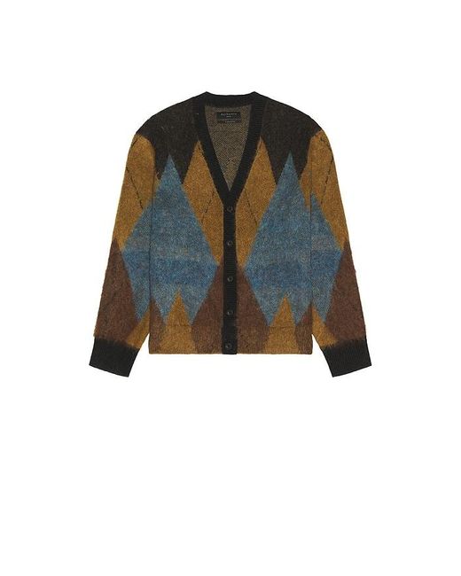 AllSaints Blue Bernie Cardigan for men