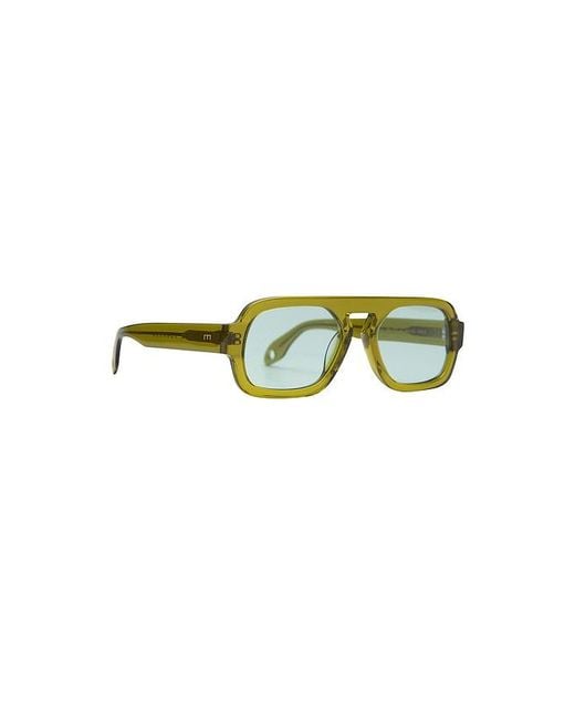 Elisa Johnson Green Mini Jane Sunglasses