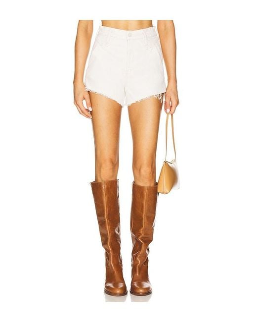 Mother White The Rocky Tomcat Kick Fray Short