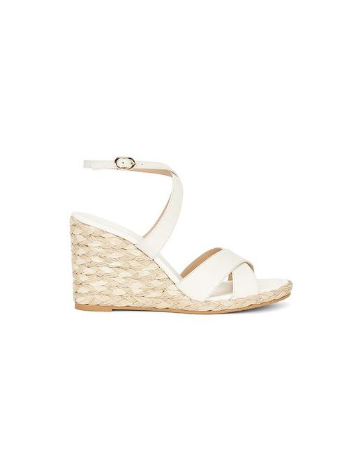 Stuart Weitzman White Alyssa Wedge Sandal