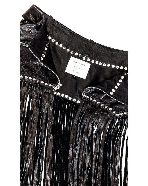 Urban Outfitters Black Texas Motto Belt